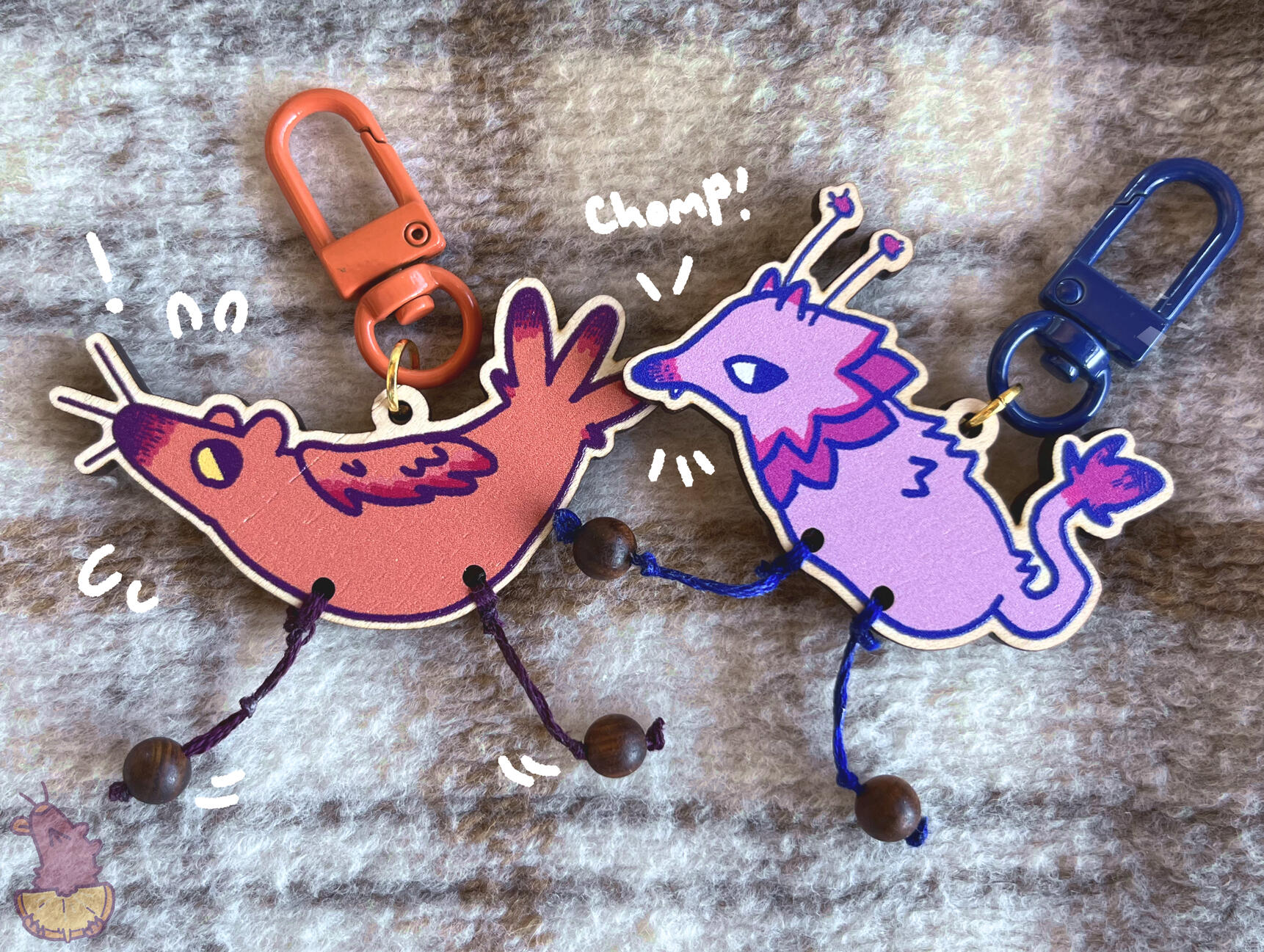 Dangly Creatures! Wooden Charms Dangly Creatures! Wooden Charms