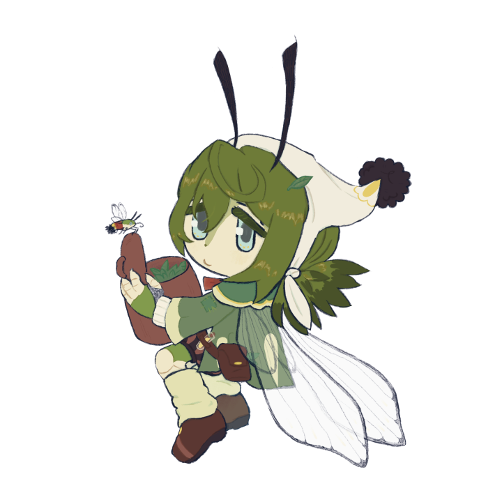 Clearwing Hawkmoth Acrylic Charm, Bug OC Gacha Project
