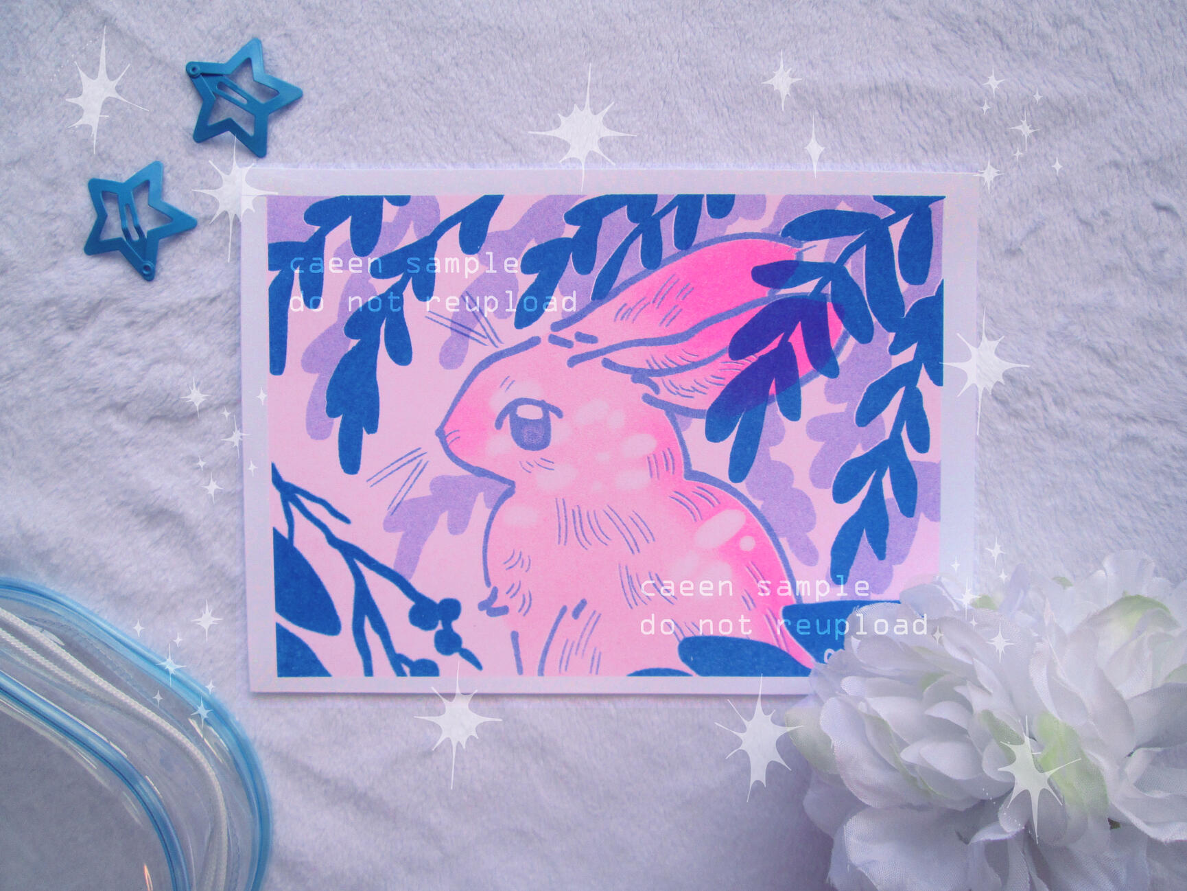 Bunny 2-Color Riso